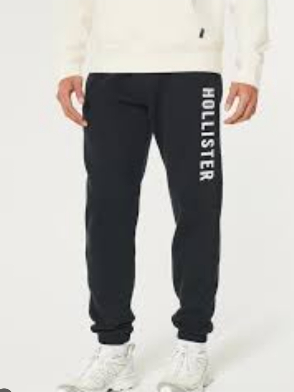 Hollister Relaxed Fleece Graphic Logo Joggers